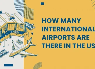 How many international airports are there in the US
