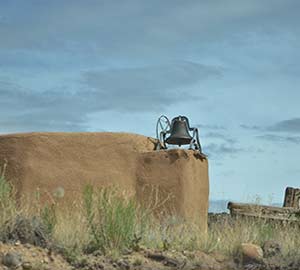 Taos Attraction: Old vintage farm bell