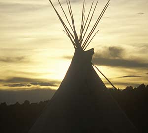 Taos Attraction: Teepee Silhouette